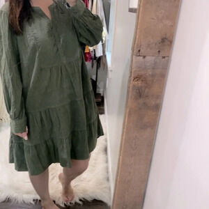 Time and Tru green corduroy dress new with tags size XXXlarge /22